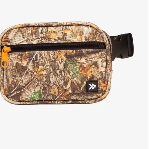 Camo Crossbody Bag with Orange Zipper - Picture 3 of 4